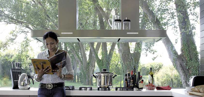 Campana extractora de techo