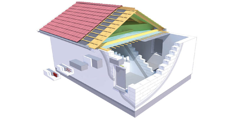 Casas modernas con fachadas y cubiertas ventiladas