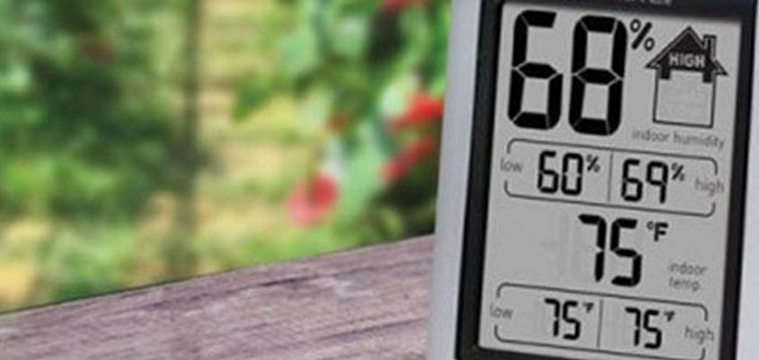 Aprende a medir a humidade necessária em casa