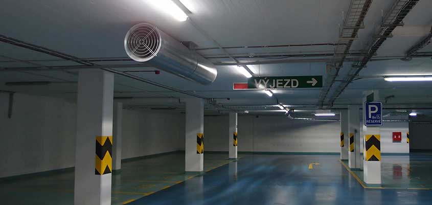 Ventilación en parking